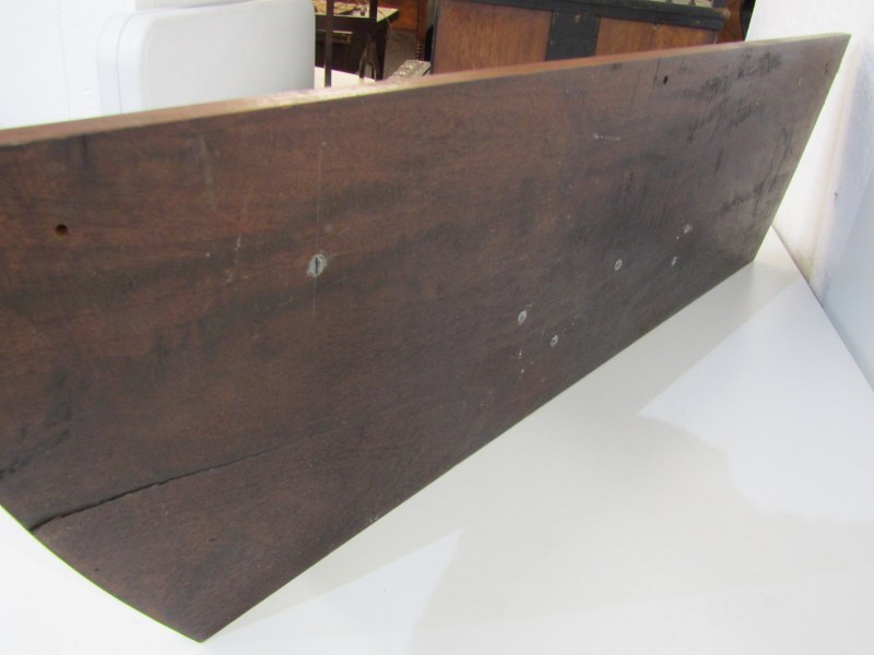MARITIME, half boat model on mahogany plinth, plinth 105cm - Image 6 of 6