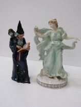 ROYAL DOULTON, Royal Doulton figure "The Wizard" HN2877, 24cm height, also Wedgwood classical