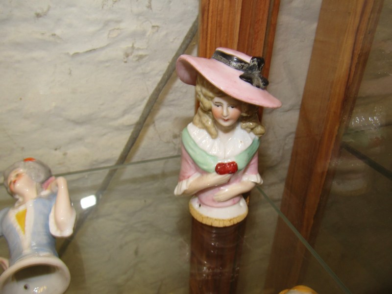 PIN DOLL/HALF LADY FIGURES, collection of 10 figures various sizes largest 12 cms. - Image 4 of 5