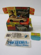 VINTAGE JAMES BOND CORGI, boxed Special Agent 007 James Bond Aston Martin DB5, no 261