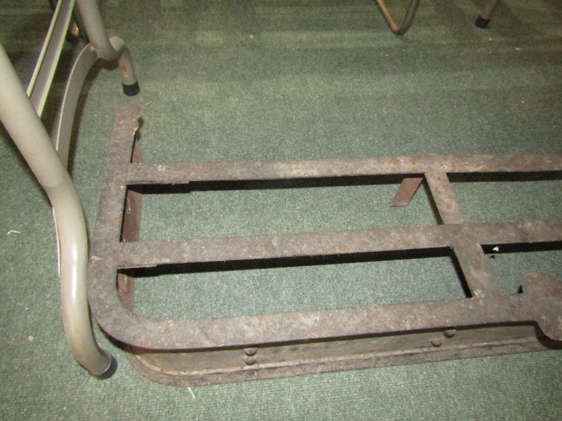 ANTIQUE METAL FIRE CURB, 136cm - Image 5 of 5