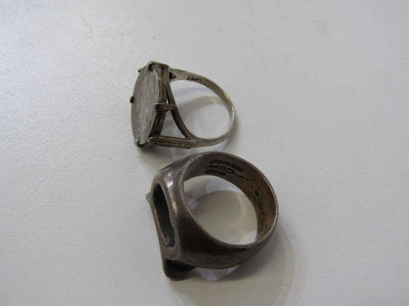 SILVER RINGS, 7 assorted silver rings, various designs and sizes - Image 3 of 9