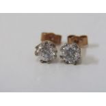 PAIR OF 9ct YELLOW GOLD STUD EARRINGS