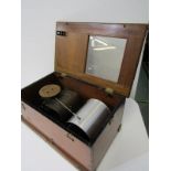 VINTAGE FIELD BAROGRAPH in fitted case, stamped "NCS"