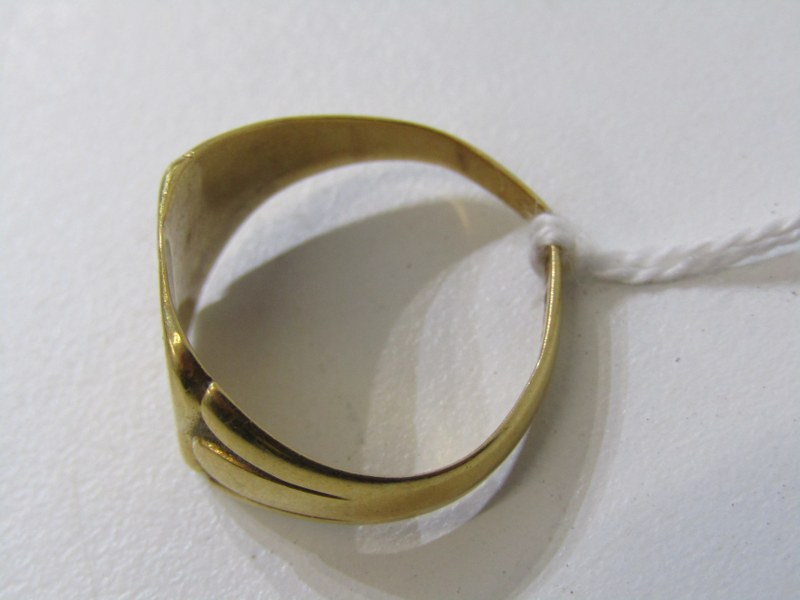 18ct YELLOW GOLD SIGNET RING, approx. 5.4 grams, a/f - Image 3 of 3
