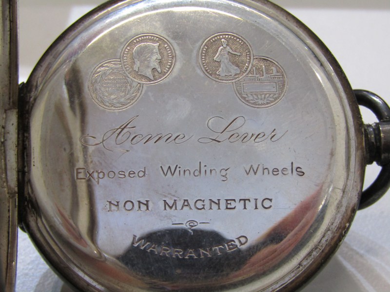 2 POCKET WATCHES, both a/f, 1 acme lever H Samuel, Manchester 925 silver, other Continental - Image 5 of 5