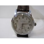 GIRARD PERREGAUX WRIST WATCH, mechanical movement, Arabic numerals with subsidiary second hand,