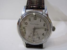 GIRARD PERREGAUX WRIST WATCH, mechanical movement, Arabic numerals with subsidiary second hand,