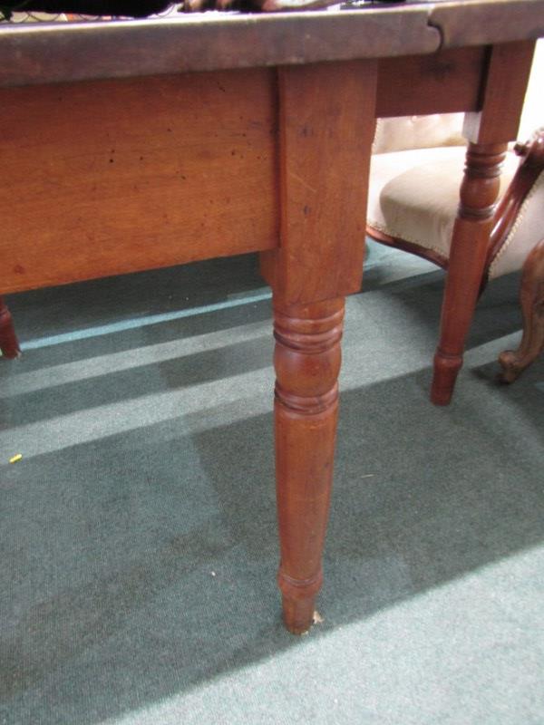 GEORGIAN DROP LEAF TABLE, early 19th Century drop leaf swing leg dining table, 168 cm length, - Image 2 of 3