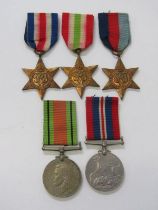 WWII GROUP OF MEDALS, War & Defence medals, also 39-45 Star, Italy, France and Germany Stars