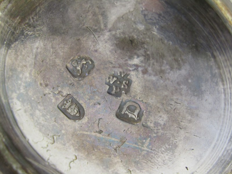 GEORGIAN SILVER TANKARD, baluster form silver tankard, London HM, 1759, 12.5cm height, 400 grams - Image 3 of 6