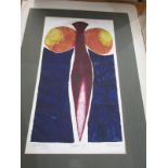 FOLDER OF MODERN ABSTRACT PRINTS, including a limited edition print signed Tim Long, titled "