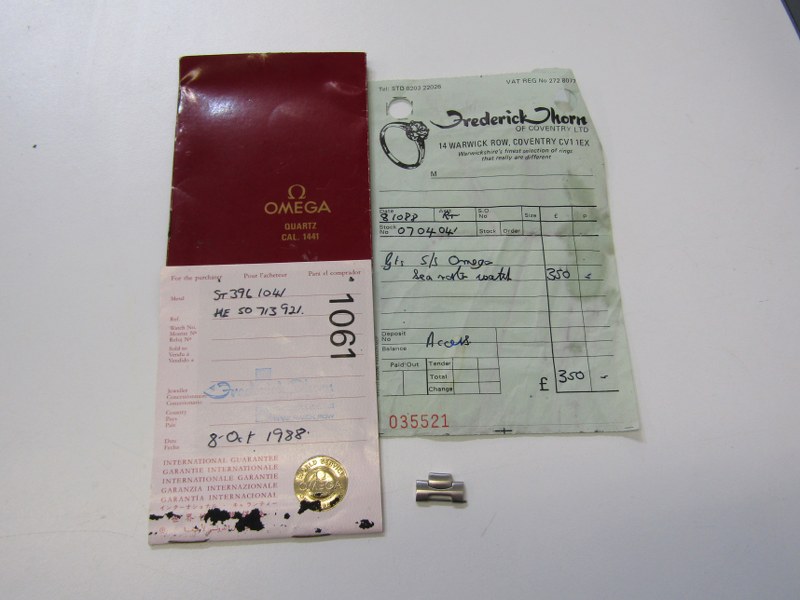 OMEGA SEAMASTER PROFESSIONAL 200M WATER RESISTANT WATCH, in box with original paperwork and receipt, - Image 7 of 9