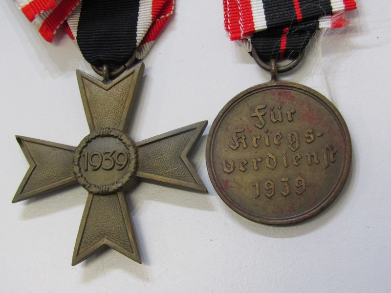 GERMAN WAR MERIT MEDALS, bronze war medal merit and a war merit cross 2nd class, without swords - Image 3 of 3