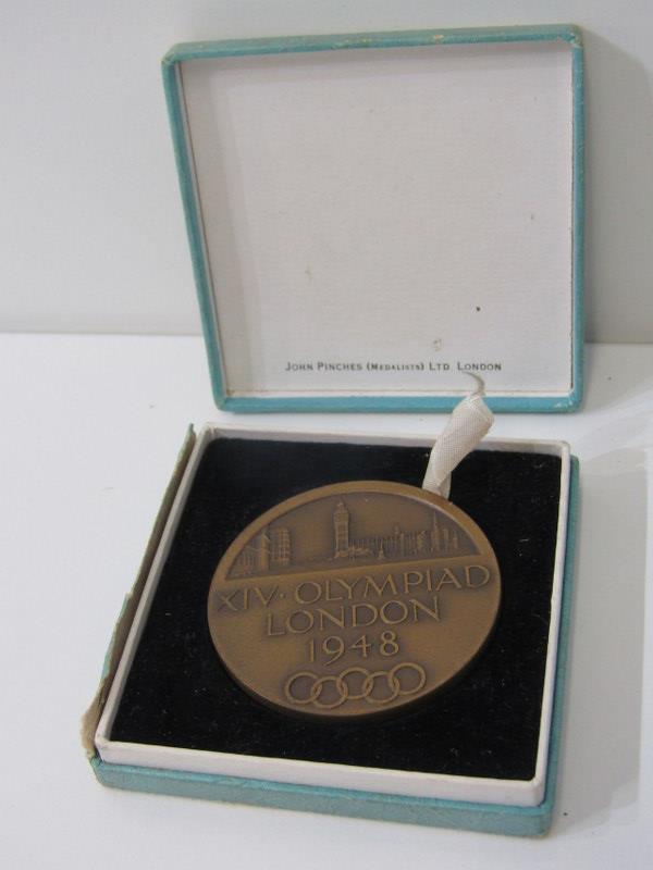 COPY MEDAL GROUP & OLYMPIC MEDALLION, Elizabeth II Tailor's set/copy group of 3 medals including - Image 6 of 6