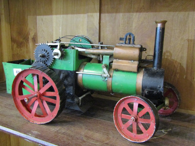 LIVE STEAM ENGINE, scratch built steam engine, 52cm length