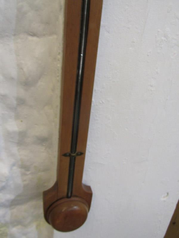 19th CENTURY STICK BAROMETER, by I Blatt of Brighton, in beech case, 86cm - Image 3 of 3