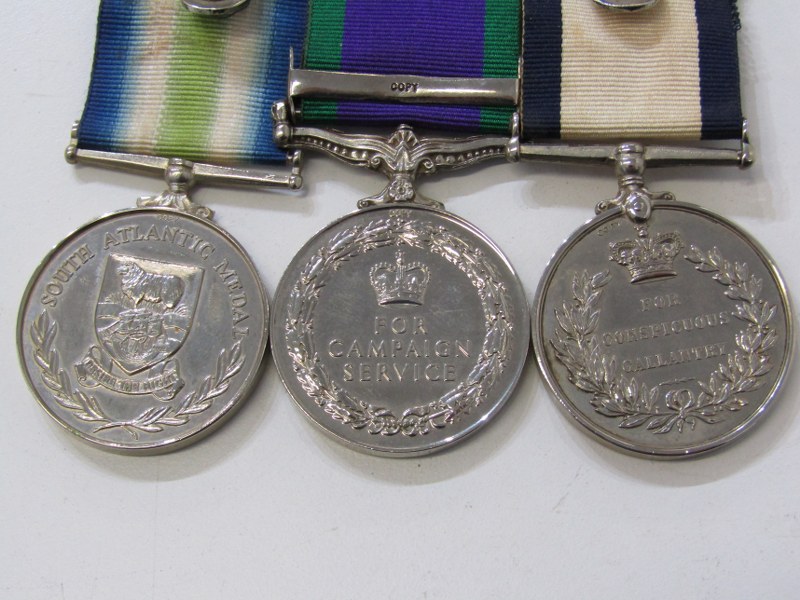 COPY MEDAL GROUP & OLYMPIC MEDALLION, Elizabeth II Tailor's set/copy group of 3 medals including - Image 3 of 6