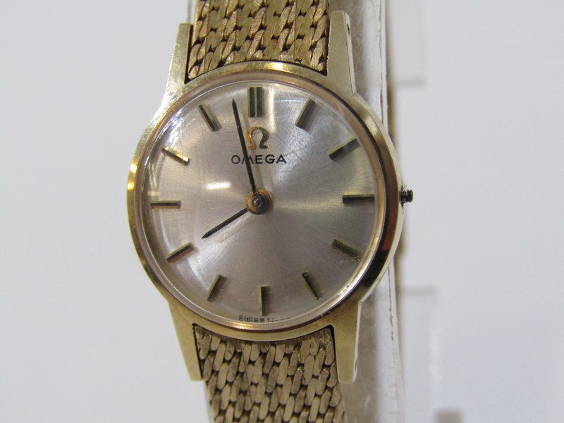 OMEGA WRIST WATCH, with original paperwork dated 26th April 1969, lady's 9ct yellow gold cased