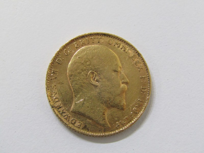 GOLD SOVEREIGN, Edwardian 1910 gold sovereign
