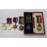 WORLD WAR I TRIO, Victory Medal, War Medal and Royal Navy Long Service and Good Conduct Medal