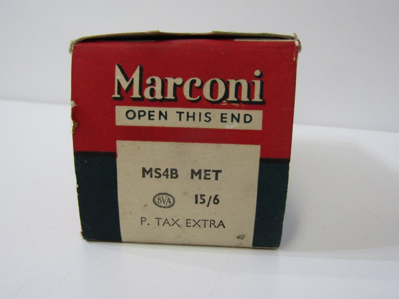 ANTIQUE ELECTRICAL VALVES, selection of vintage valves including a Marconi boxed valve, together - Image 6 of 11