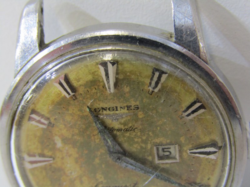 LONGINES WRIST WATCH, vintage Longines Conquest calendar wrist watch in stainless steel case - Image 5 of 6