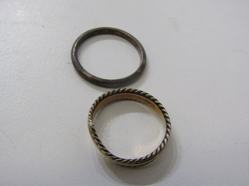 SILVER RINGS, 7 assorted silver rings, various designs and sizes - Image 7 of 9