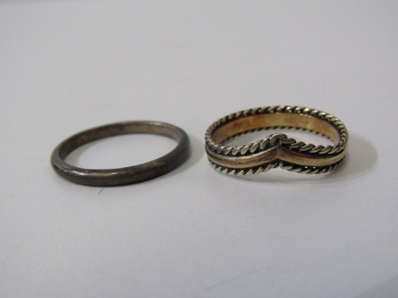 SILVER RINGS, 7 assorted silver rings, various designs and sizes - Image 6 of 9