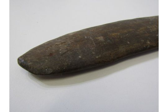 ETHNIC, Aboriginal boomerang , 57cm length; together with collection of 4 hardwood root grubbers, - Image 13 of 23