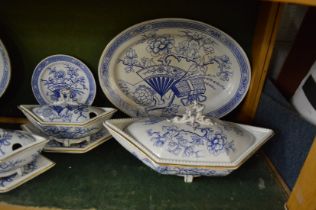 A good Victorian Japanesque dinner service, possibly after a design by Christopher Dresser.