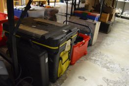 A large quantity of hand tools, tool boxes etc.