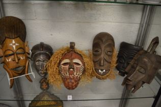 A good collection of African masks.