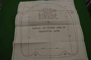 A Garrard model 301 transcription motor instruction book with original envelope.