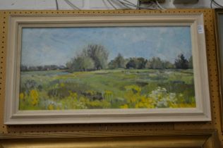 Rural landscape, oil on canvas.