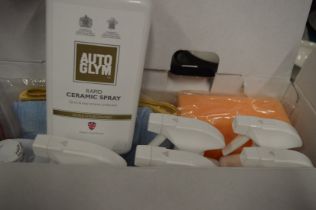 A quantity of Auto Glym car polish etc.