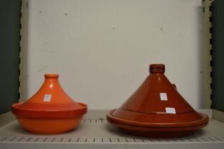 Two tagines.