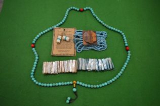 Turquoise bead necklaces etc.