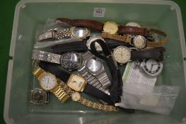 A quantity of wrist watches.