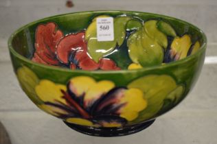 A good Moorcroft circular bowl with original paper label.