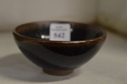 A small Chinese hare's fur bowl.