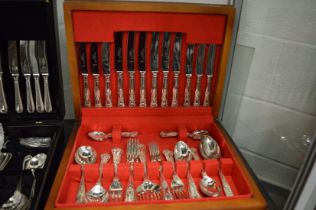 A Kings pattern canteen of cutlery.