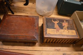 Four various 19th century and later boxes.