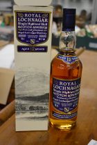 Royal Lochnagar Single Highland malt Scotch whisky, boxed.