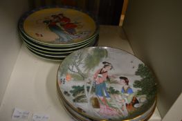 A collection of Chinese plates.