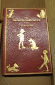 [BINDING] MILNE (A. A.) The House at Pooh Corner, 8vo, illus. by Shepard, publisher's DE-LUXE red