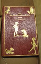 [BINDING] MILNE (A. A.) The House at Pooh Corner, 8vo, illus. by Shepard, publisher's DE-LUXE red