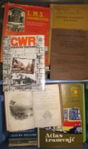 RAILWAYS, TRAINS etc., misc. vols, history, etc. (2 boxes).