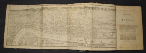[LONDON] PENNANT (Thomas) Some Account of London, 1 vol bound as 2 vols, 8vo, folding map, plates,