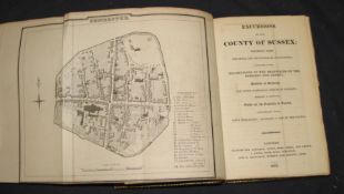 [SUSSEX] Excursions in the County of SUSSEX, 12mo, folding map, folding Chichester plan, frontis,
